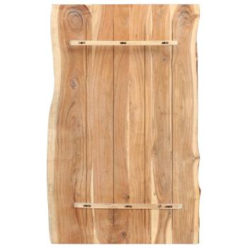 Tischplatte Massivholz Akazie 100x(50-60)x3,8 cm