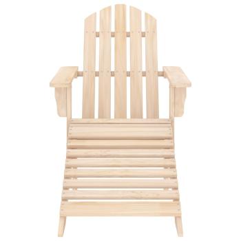 Adirondack-Gartenstuhl mit Fußstütze & Tisch Massivholz Tanne