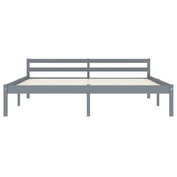 Massivholzbett Grau Kiefer 180x200 cm