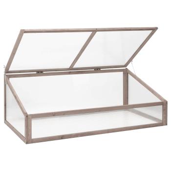Gewächshaus Grau 110x56x39 cm Tannenholz