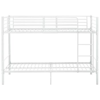 Etagenbett Weiß Metall 90×200 cm