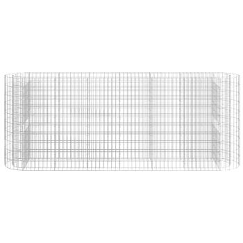 Gabionen-Hochbeet Verzinktes Eisen 260x50x100 cm
