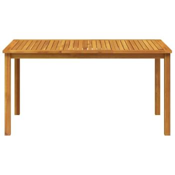 Gartentisch 150x90x74 cm Massivholz Akazie