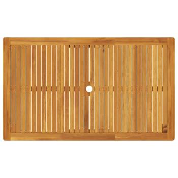 Gartentisch 150x90x74 cm Massivholz Akazie