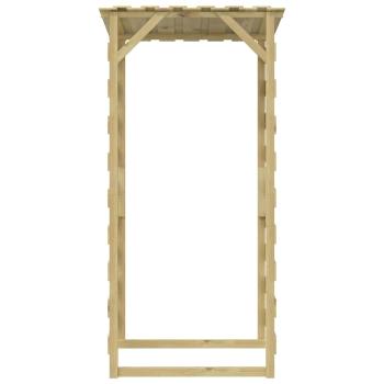 Pergola mit Dach 100x90x200 cm Imprägniertes Kiefernholz