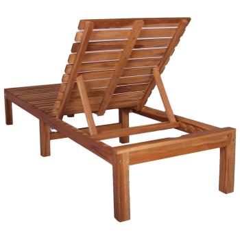 Sonnenliege Massivholz Teak