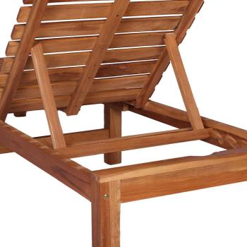 Sonnenliege Massivholz Teak