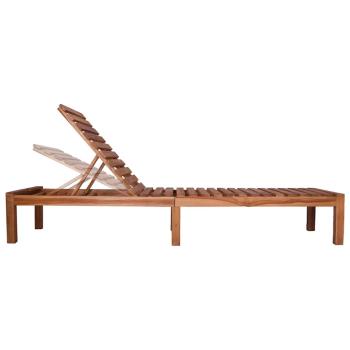 Sonnenliege Massivholz Teak
