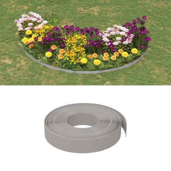 ARDEBO.de - Rasenkante Grau 10 m 10 cm Polyethylen