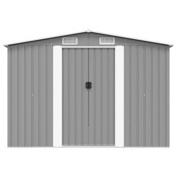 Gartenhaus 257x298x178 cm Metall Grau