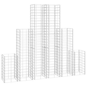 Gabionen-Set 6-tlg. Verzinkter Draht