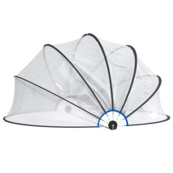 Pool-Kuppel Rund 406x203 cm PVC