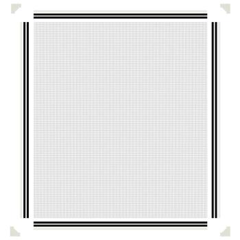 Magnet-Insektenschutz für Fenster Weiß 120x140 cm