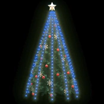 Weihnachtsbaum-Lichternetz mit 300 LEDs Blau 300 cm