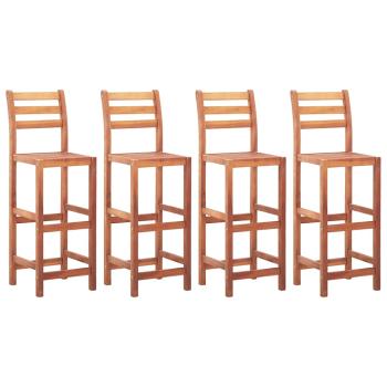 ARDEBO.de - Barhocker 4 Stk. Massivholz Akazie