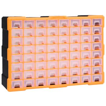 ARDEBO.de - Multi-Schubladen-Organizer mit 64 Schubladen 52x16x37,5 cm