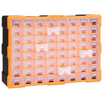 Multi-Schubladen-Organizer mit 64 Schubladen 52x16x37,5 cm