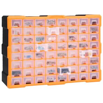 Multi-Schubladen-Organizer mit 64 Schubladen 52x16x37,5 cm