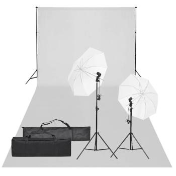 ARDEBO.de - Fotostudio-Set mit Beleuchtung und Hintergrund