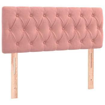 Boxspringbett mit Matratze Rosa 90x190 cm Samt