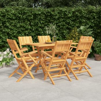 ARDEBO.de - 7-tlg. Garten-Essgruppe Massivholz Teak