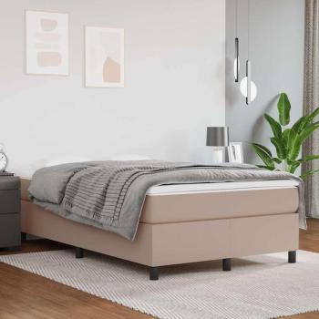 ARDEBO.de - Boxspringbett Matratze Cappuccino-Braun 120x200cm Kunstleder