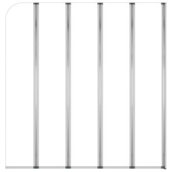 Duschabtrennung 120x140 cm Hartglas Transparent