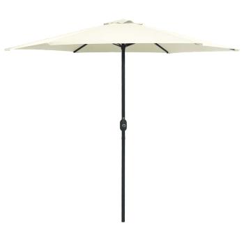ARDEBO.de - Sonnenschirm mit Aluminium-Mast 270x246 cm Sandweiß