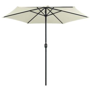 Sonnenschirm mit Aluminium-Mast 270x246 cm Sandweiß