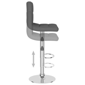 Barhocker Dunkelgrau Stoff
