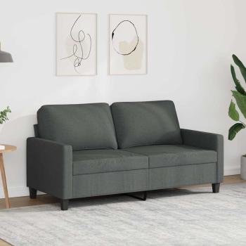 ARDEBO.de - 2-Sitzer-Sofa Dunkelgrau 140 cm Stoff