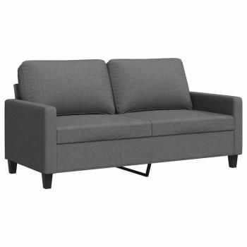2-Sitzer-Sofa Dunkelgrau 140 cm Stoff