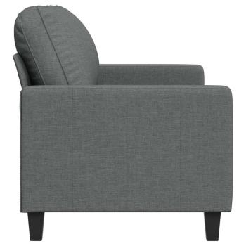 2-Sitzer-Sofa Dunkelgrau 140 cm Stoff