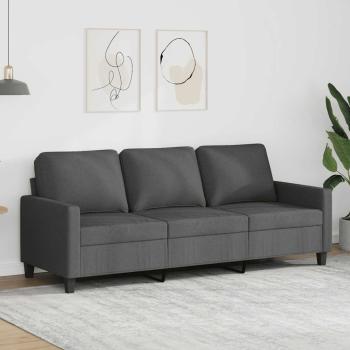 ARDEBO.de - 3-Sitzer-Sofa Dunkelgrau 180 cm Stoff
