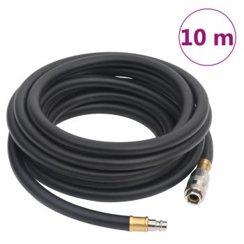 ARDEBO.de - Hybrid-Luftschlauch Schwarz 0,6" 10 m Gummi und PVC