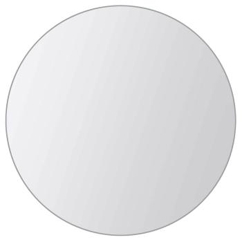 8-tlg. Spiegelfliesen-Set Rund Glas