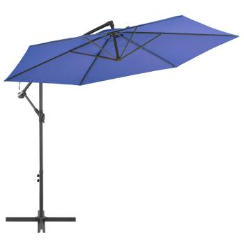 ARDEBO.de - Ampelschirm mit Aluminium-Mast 300 cm Blau