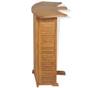 Bartisch Klappbar 155x53x105 cm Massivholz Teak