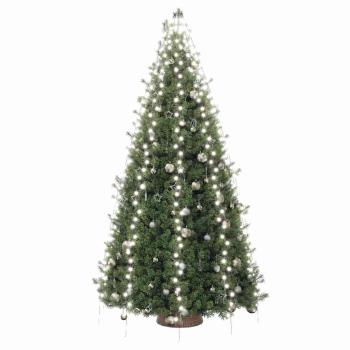 Weihnachtsbaum-Lichternetz mit 400 LEDs Kaltweiß 400 cm