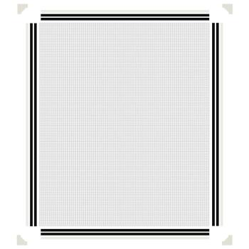 Magnet-Insektenschutz für Fenster Weiß 100x120 cm