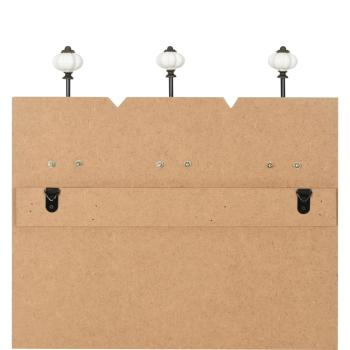 Wandgarderobe mit 6 Haken 120 x 40 cm "THANK YOU"