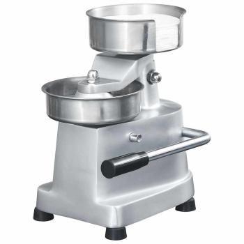 Hamburgerpresse mit 500 Trennpapieren Aluminium 13 cm