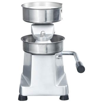 Hamburgerpresse mit 500 Trennpapieren Aluminium 13 cm
