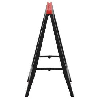 Arbeitsböcke 2 Stk. Klappbar Schwarz & Rot Polypropylen 350 kg