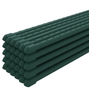 Pflanzenstützen 30 Stk. Grün 180 cm Stahl