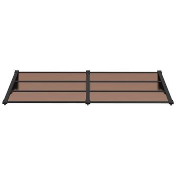 Türvordach Schwarz 199x90 cm Polycarbonat