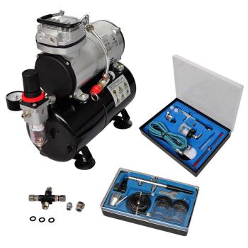 ARDEBO.de - Profi Airbrush Komplett-Set mit 2 Pistolen