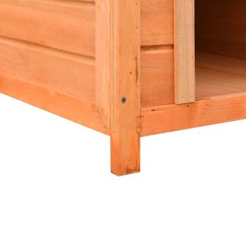 Hundehütte Kiefernholz & Tannenholz Massiv 72x85x82 cm