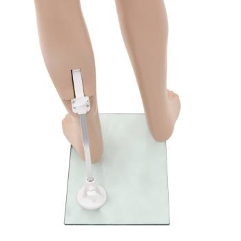 Ganzkörper-Schaufensterpuppe Kind mit Glassockel Beige 140 cm