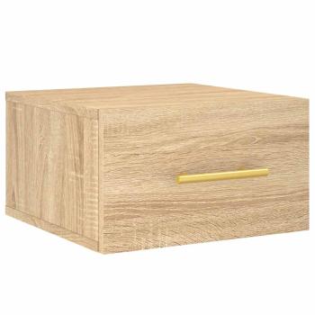 Wand-Nachttische 2 Stk. Sonoma-Eiche 35x35x20 cm